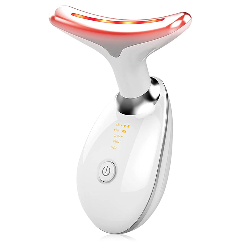 “Lifting Facial en Casa – Masajeador LED Reafirmante Antiarrugas”
